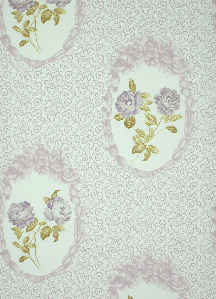 Queen Anne A Misty Rose Pattern Wallpaper Sk8040