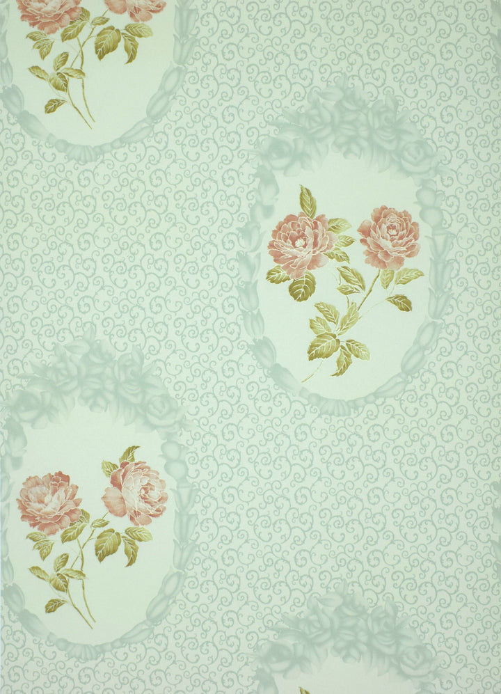 Queen Anne A Bronze Damask Wallpaper Sk8051