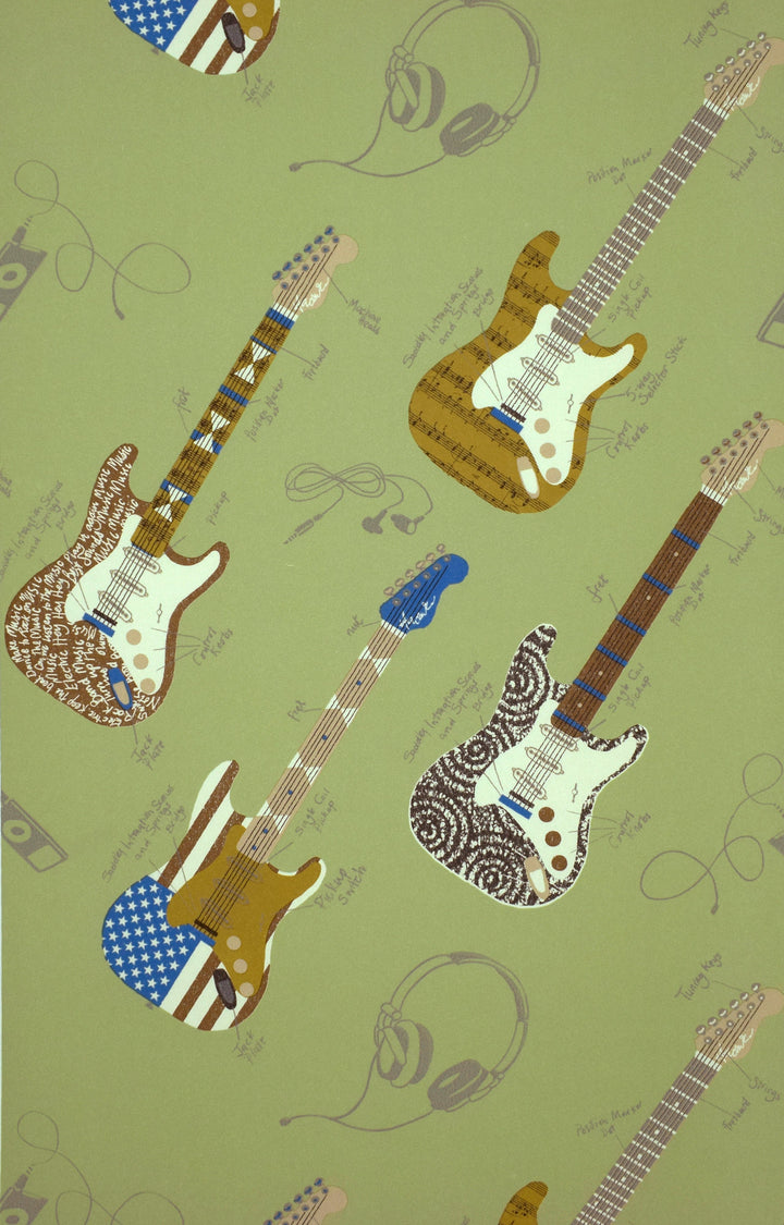 Newport B Avocado Rockets Wallpaper Sk8332