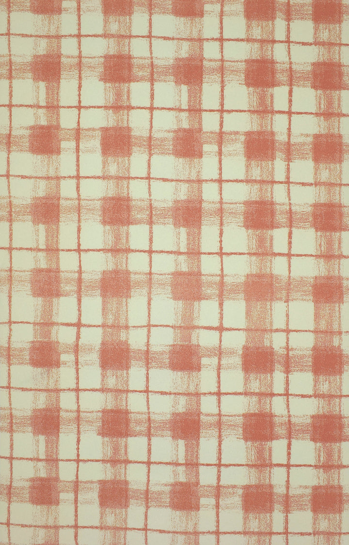 Newport B Beige Check Wallpaper Sk8375