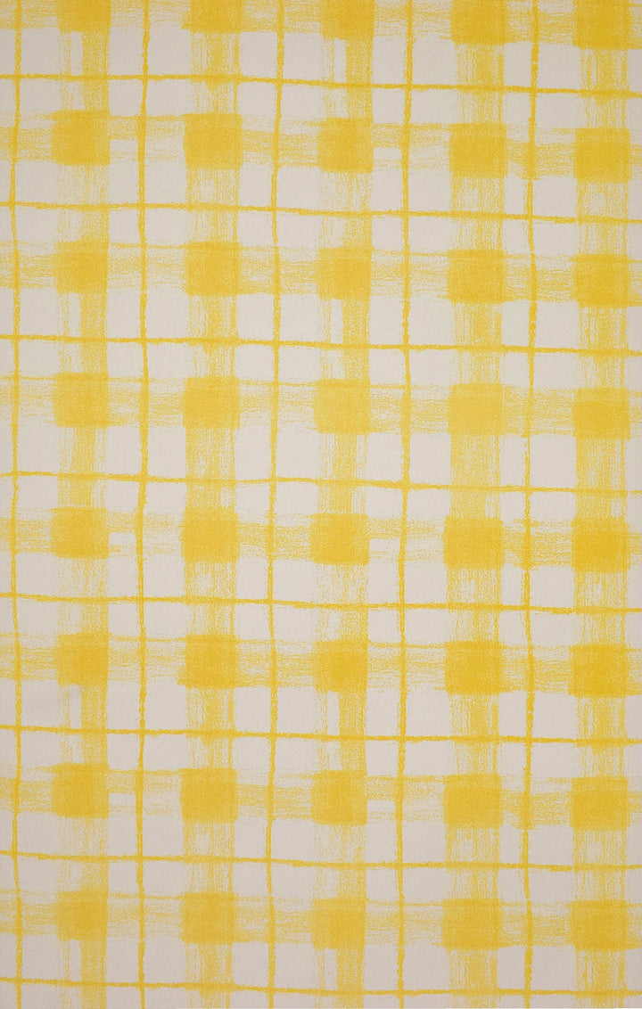 Newport B Mustard Grid Wallpaper Sk8376