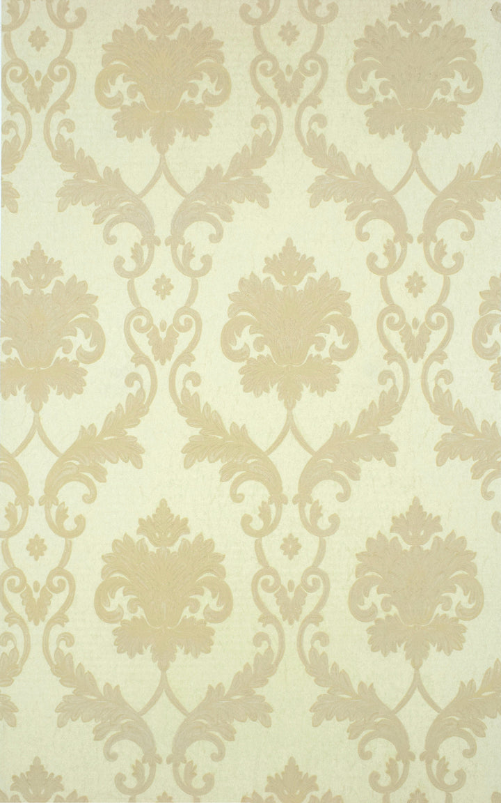 King Alfred A Pale Gold Damask Wallpaper Sk9432-01