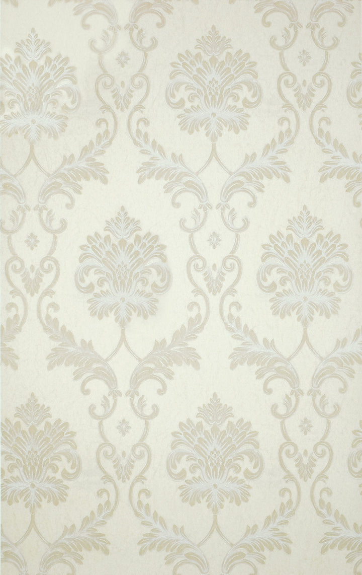 King Alfred A Ivory Damask Wallpaper Sk9432-03