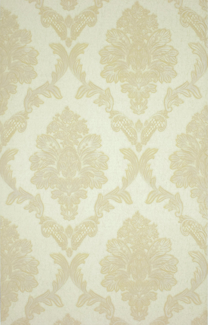 King Alfred A Beige Damask Wallpaper Sk9468-01