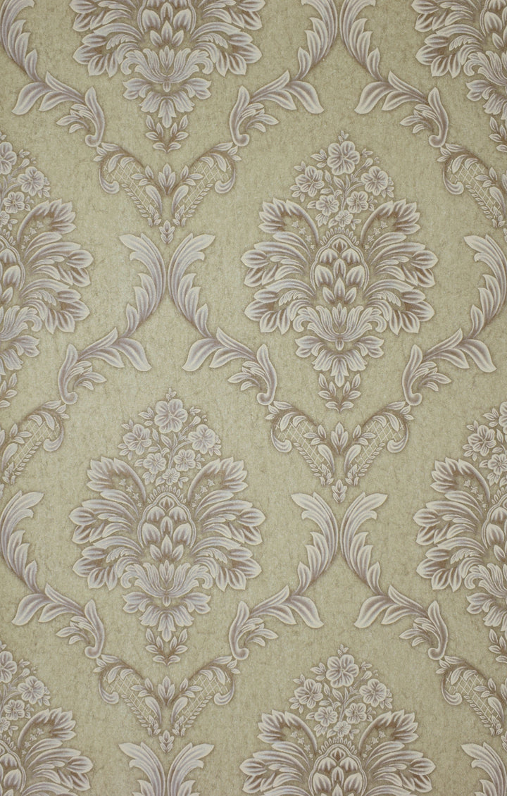 King Alfred A Tan Damask Wallpaper Sk9468-06