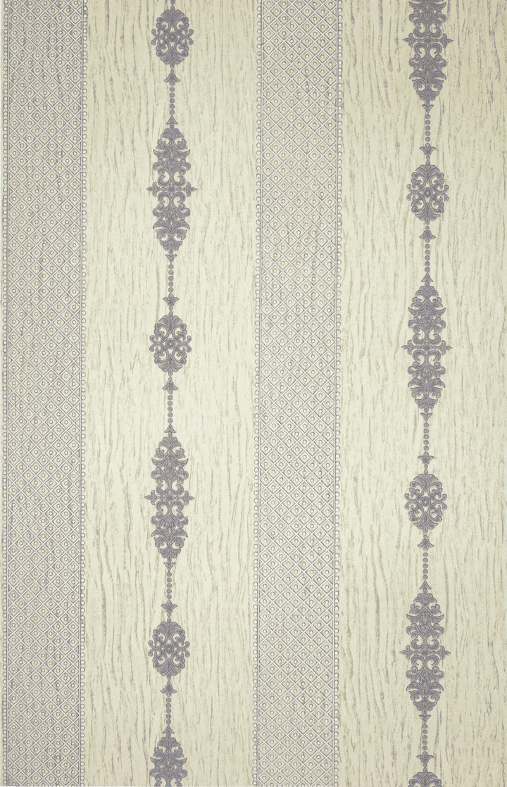 King Alfred B Ivory Stripe Wallpaper Sk9983-13