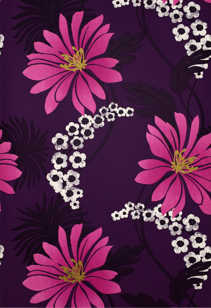 Tower Bridge Nj Magenta Daisy Wallpaper Skf07423