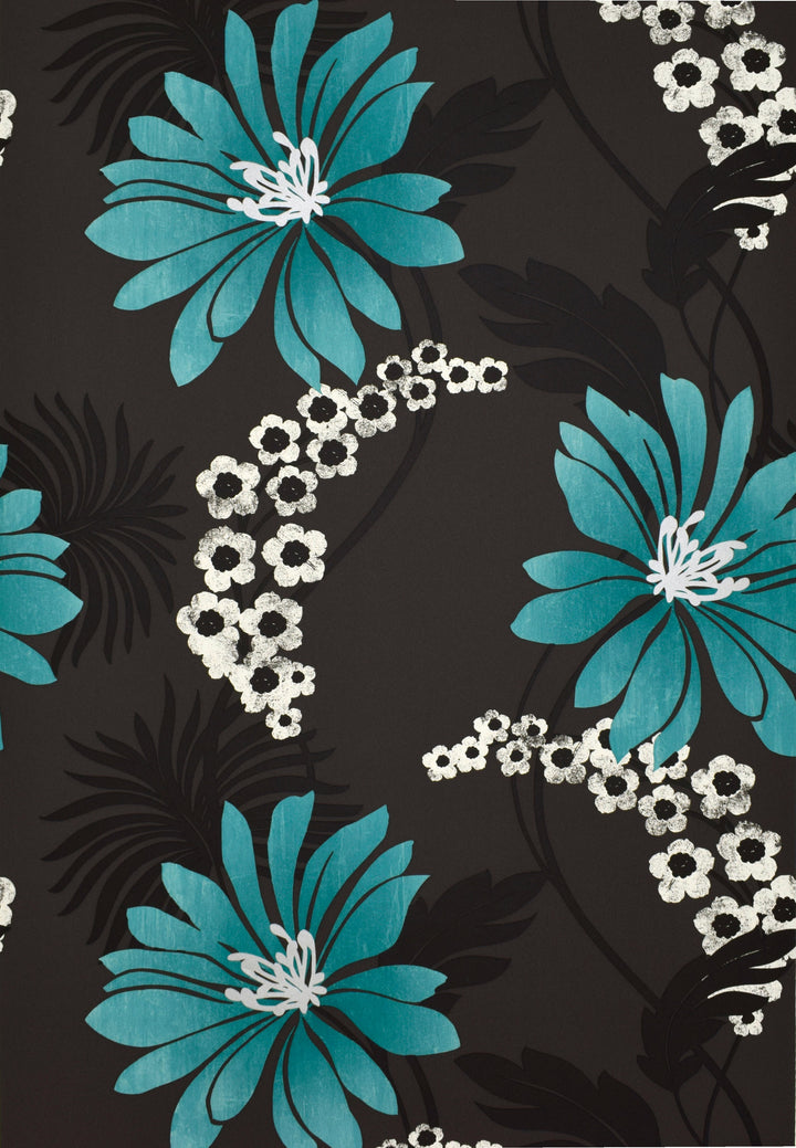 Tower Bridge Nj Teal Daisy Wallpaper Skf07424