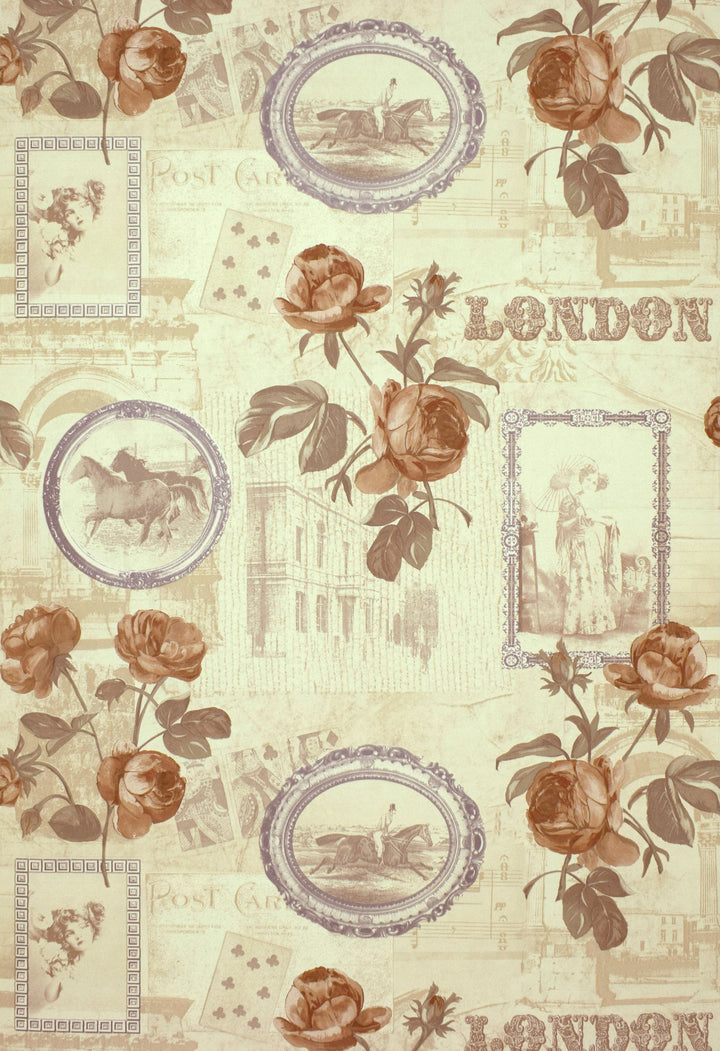 Tower Bridge Nj Antique Rose Wallpaper Skf22463
