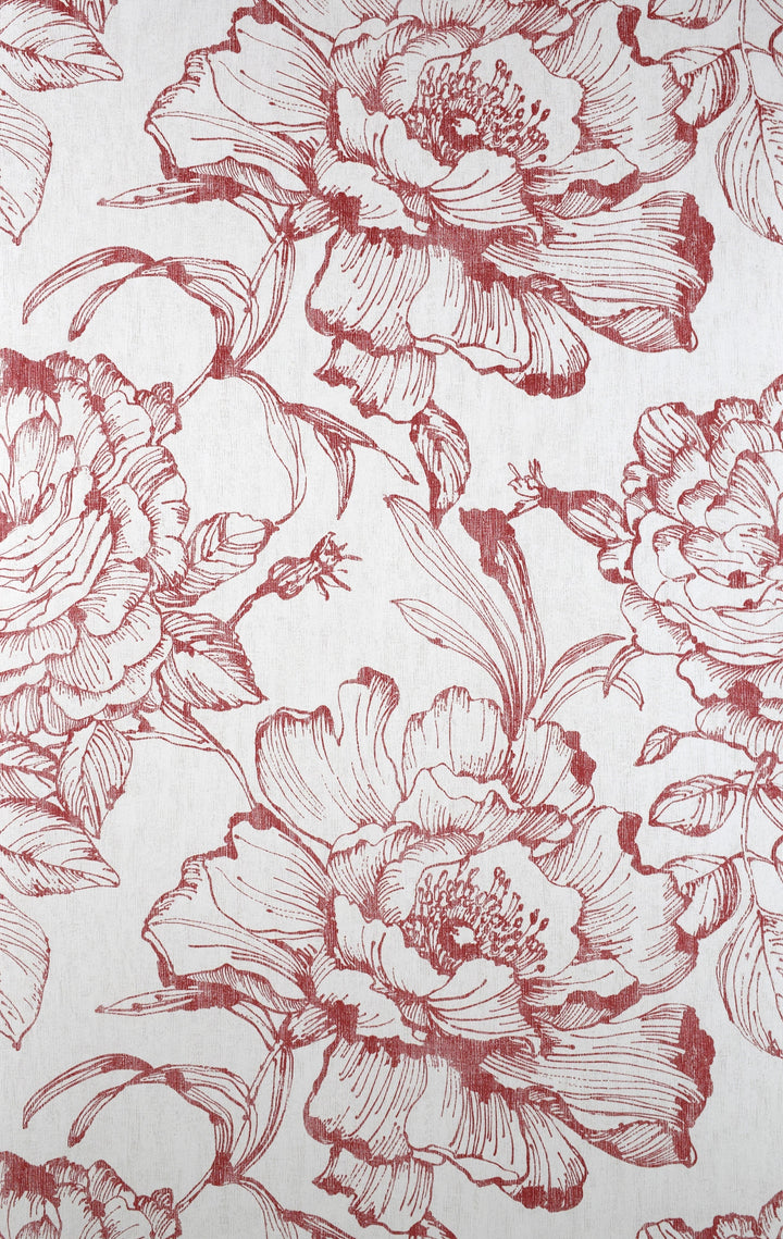 Sutton Blush Floral Wallpaper Skl39317