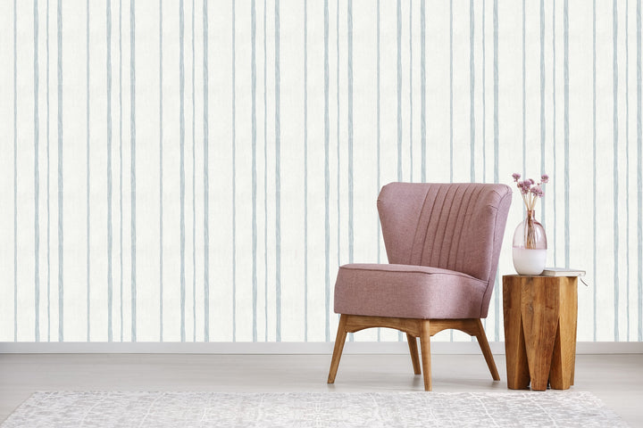 Sutton Sky Pinstripe Wallpaper Skl39324