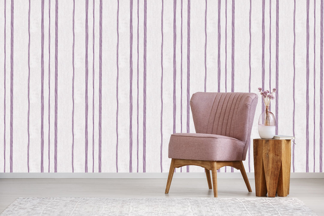 Sutton Plum Accent Wallpaper Skl39326