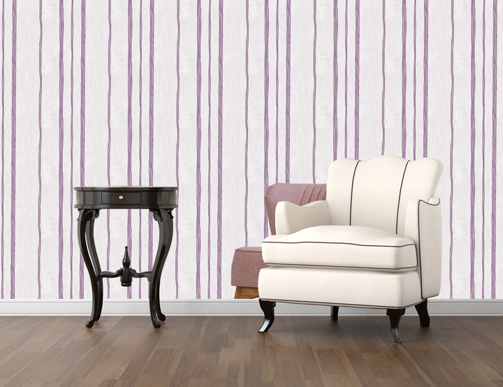Sutton Plum Accent Wallpaper Skl39326