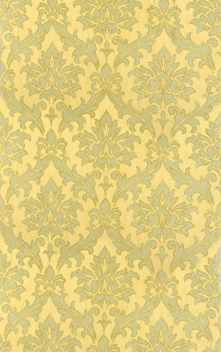 Sutton Gold Damask Wallpaper Skl39335