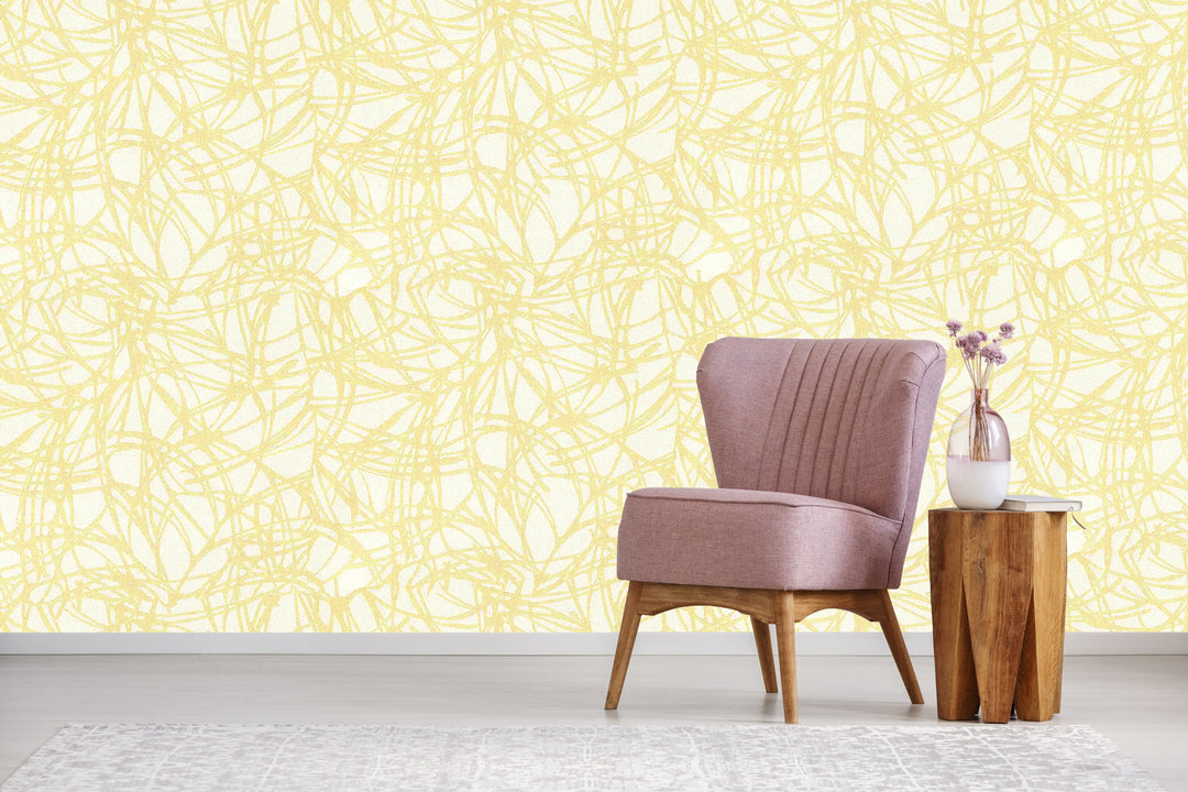 Sutton Canary Glow Wallpaper Skl39385