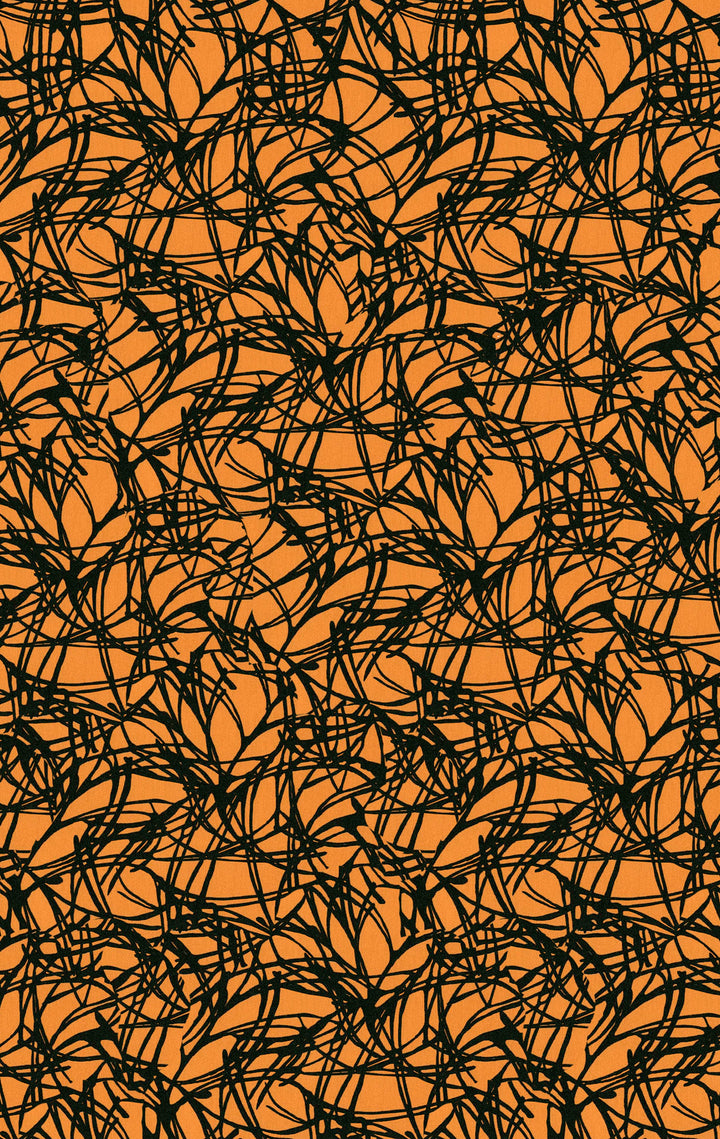 Sutton Amber Petal Wallpaper Skl39386