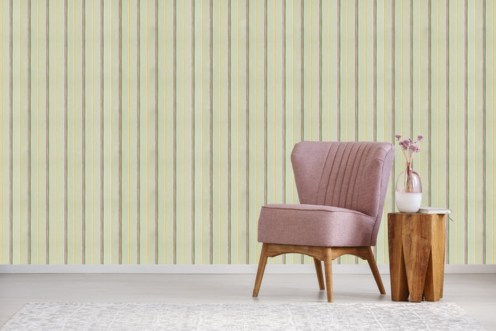 Sutton Earthy Stripes Wallpaper Skl64114
