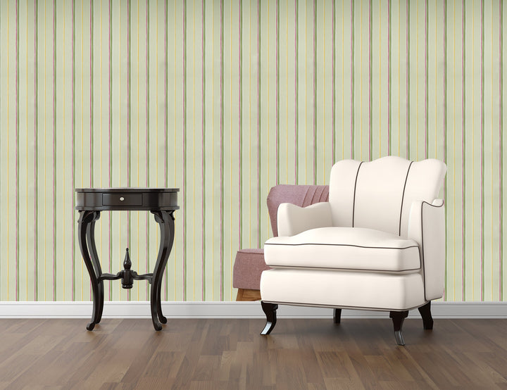 Sutton Earthy Stripes Wallpaper Skl64114