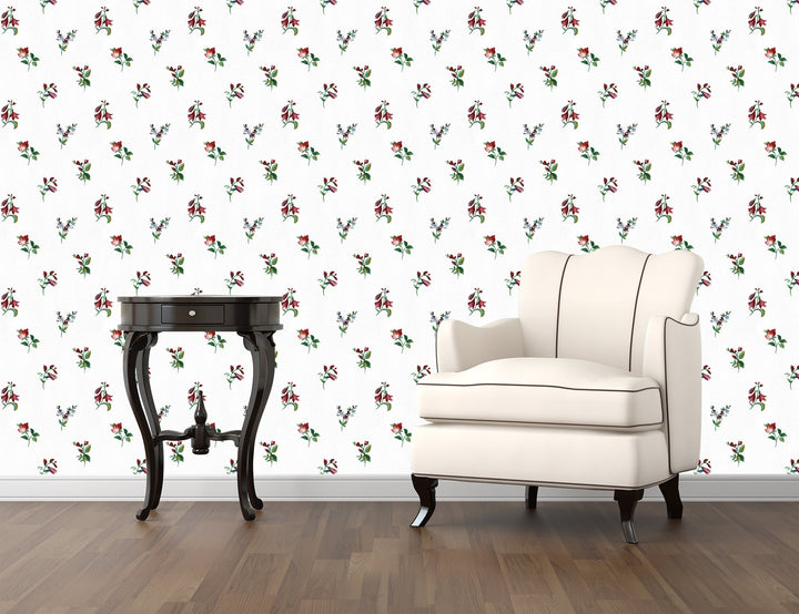 Sutton Tiny Rosebuds Wallpaper Skl64518