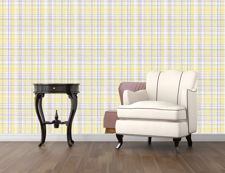 Sutton Pastel Grid Wallpaper Skl64725