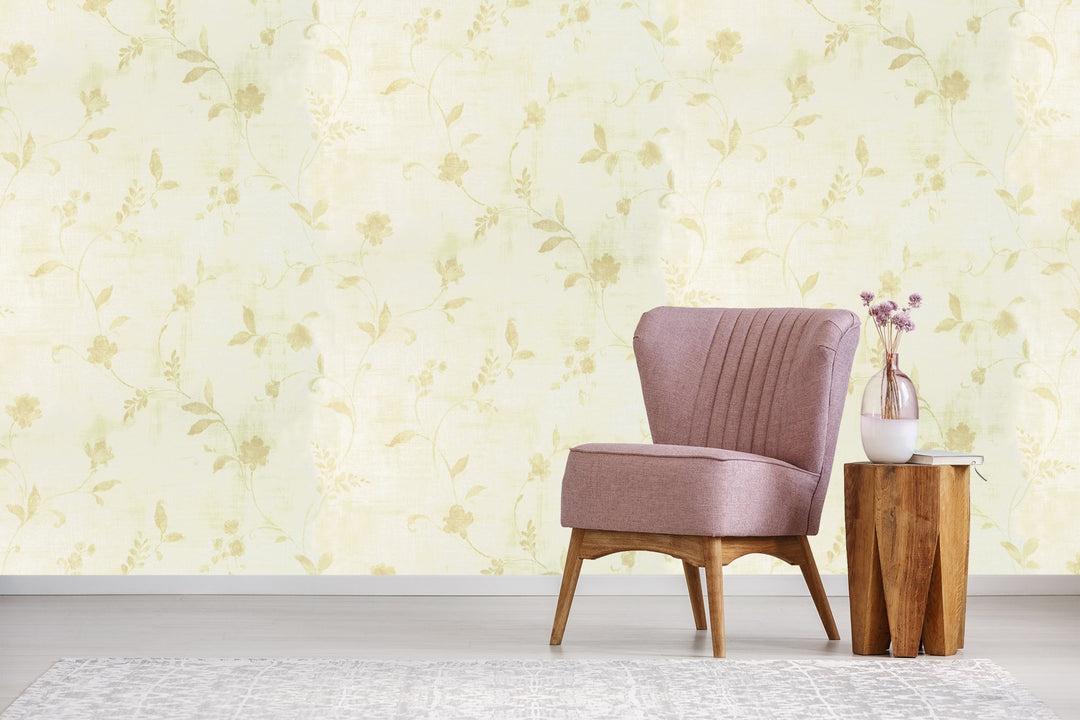 Sutton Ivory Bloom Wallpaper Skl92622