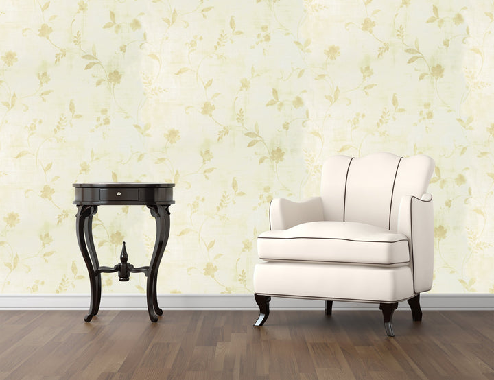 Sutton Ivory Bloom Wallpaper Skl92622