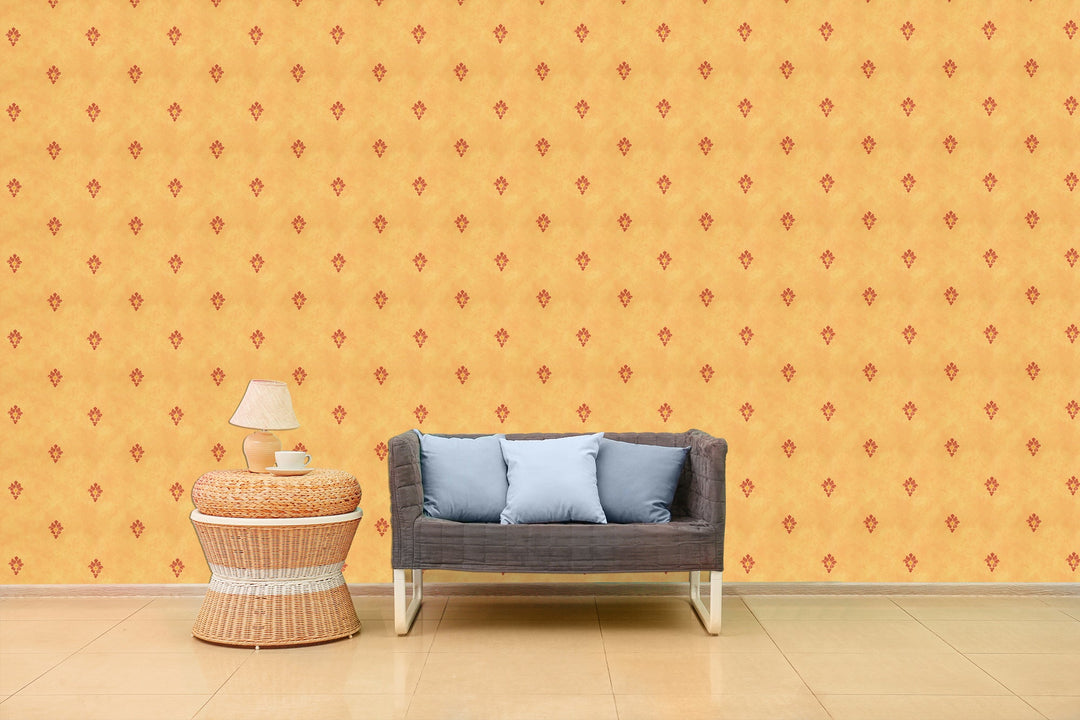 Chester Tangerine Dot Wallpaper Skl92936