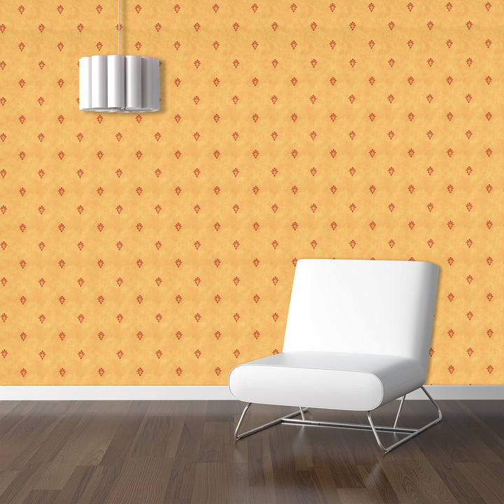 Chester Tangerine Dot Wallpaper Skl92936