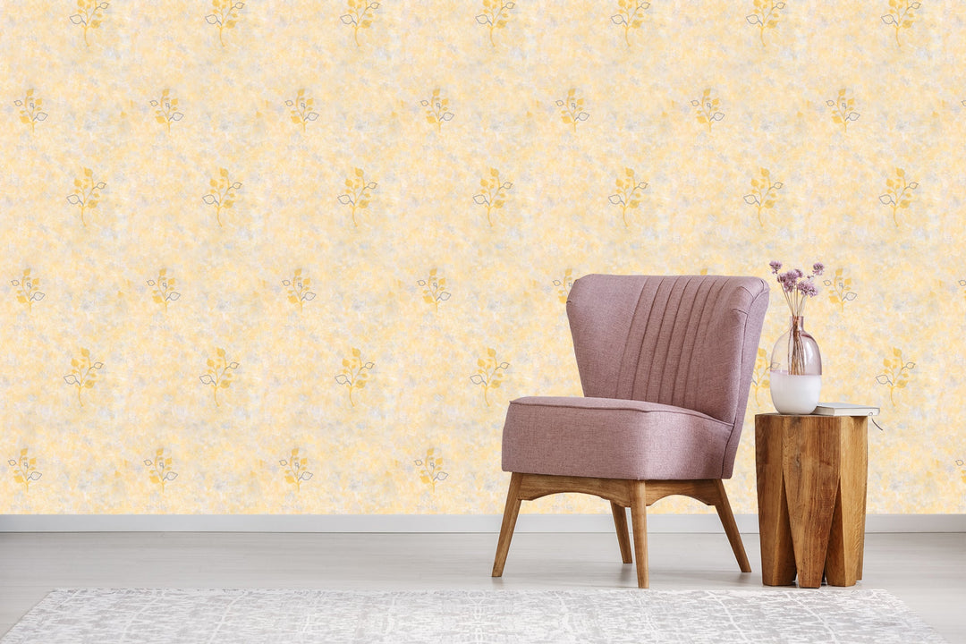 Sutton Lemon Texture Wallpaper Skl93127