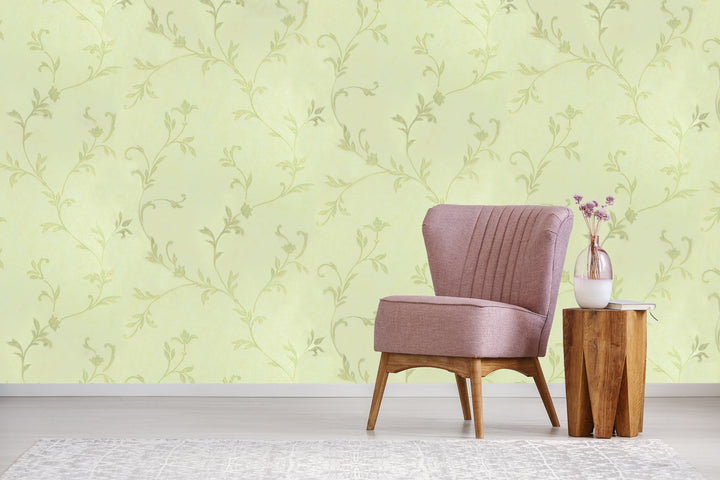 Sutton Mint Leaf Wallpaper Skl94824