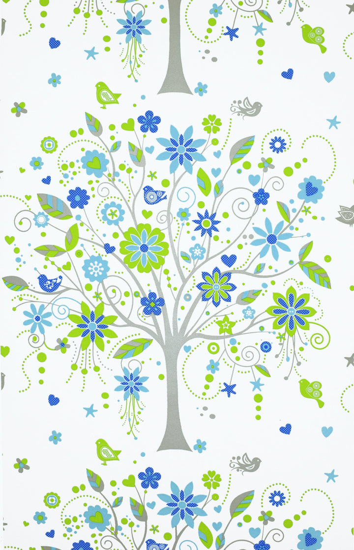 Trafalgar Square Dg Confetti Blue Wallpaper Skn1064