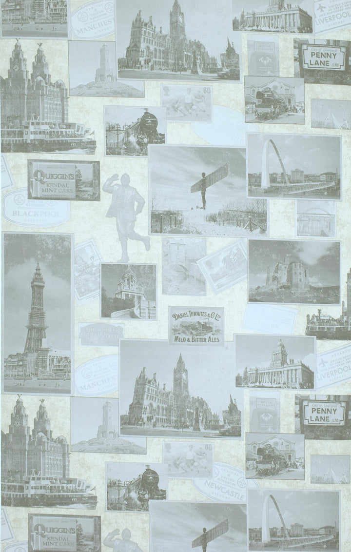 Trafalgar Square Dg Pixel Neutral Wallpaper Skn1908