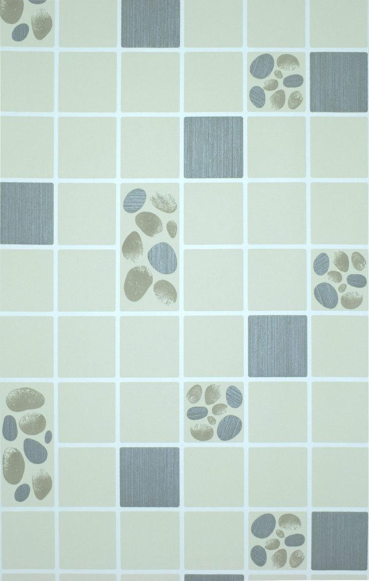 Trafalgar Square Lv Aqua Mosaic Wallpaper Skn2184