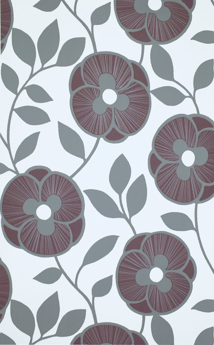 Trafalgar Square Ck Charcoal Petal Wallpaper Sku61-791