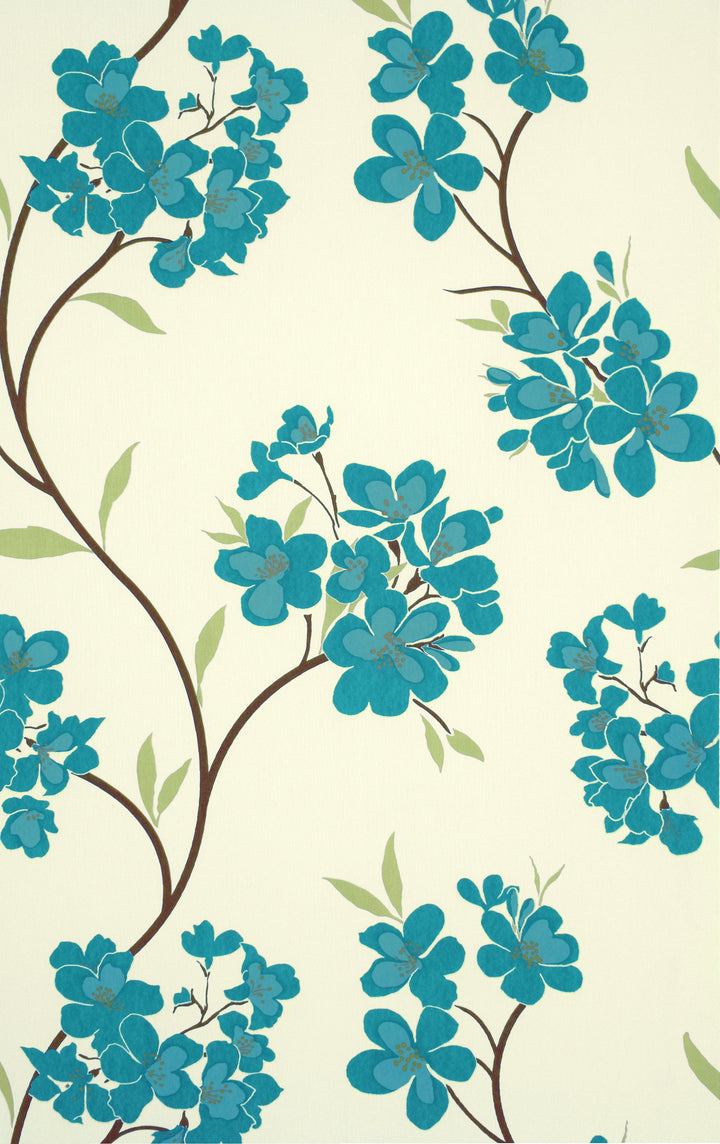 Trafalgar Square Ck Teal Orchid Wallpaper Sku31-287