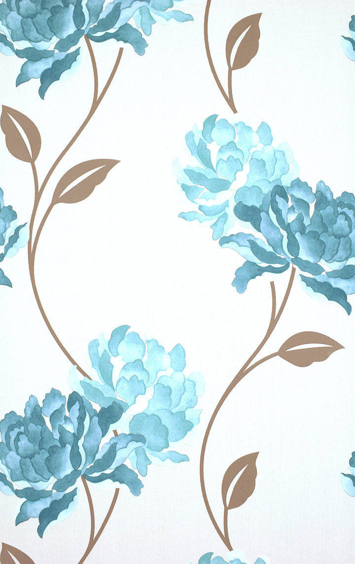 Trafalgar Square Ck Aqua Leaf Wallpaper Sku41-120