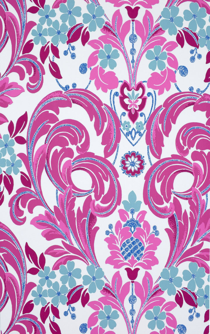 Trafalgar Square Ck Magenta Baroque Wallpaper Sku42-236