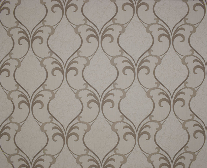 Queen Victoria Xu Taupe Diamond Quilt Wallpaper Sku42-295