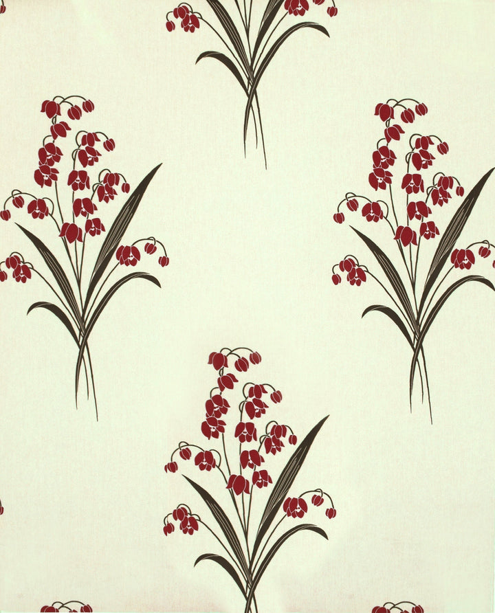 Trafalgar Square Ck Maroon Branch Wallpaper Sku61-363