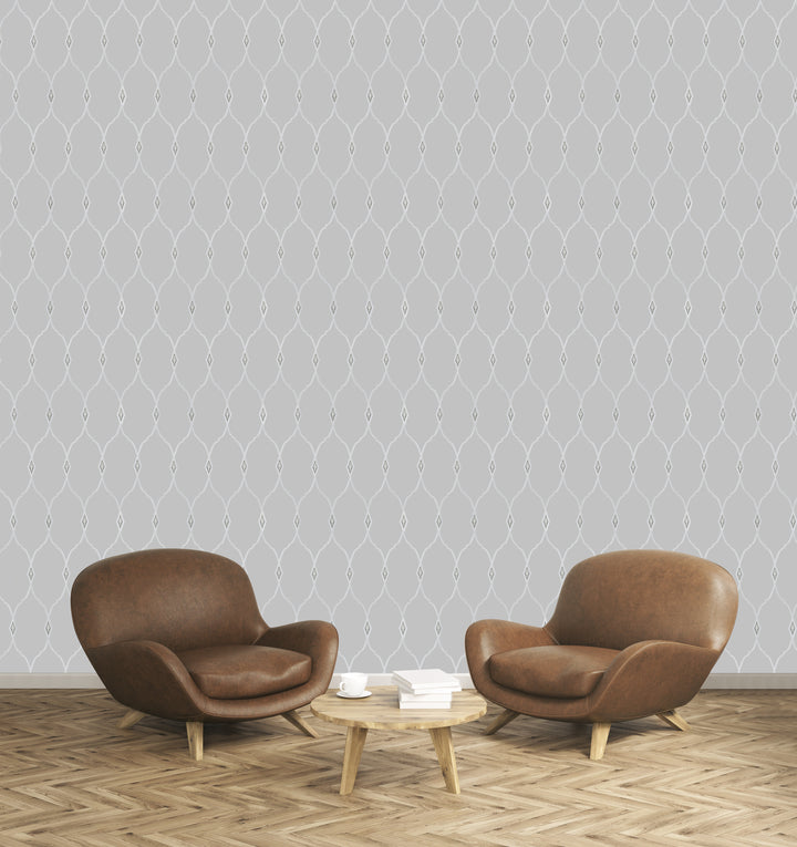 Tottenham Grey Weave Wallpaper 91226