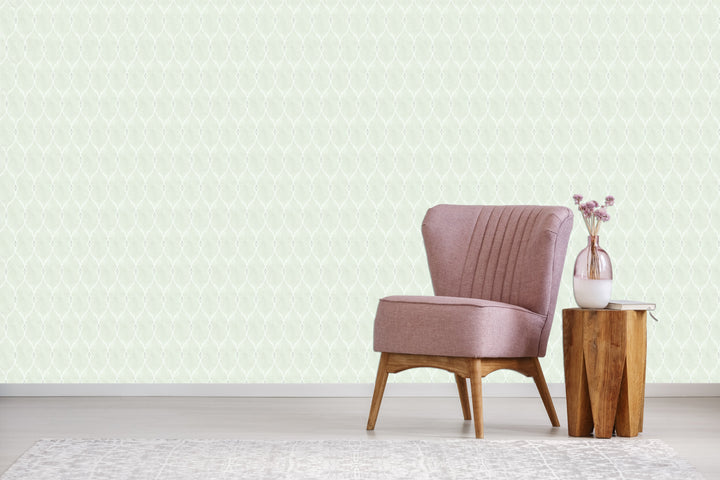 Tottenham Mint Weave Wallpaper 91227