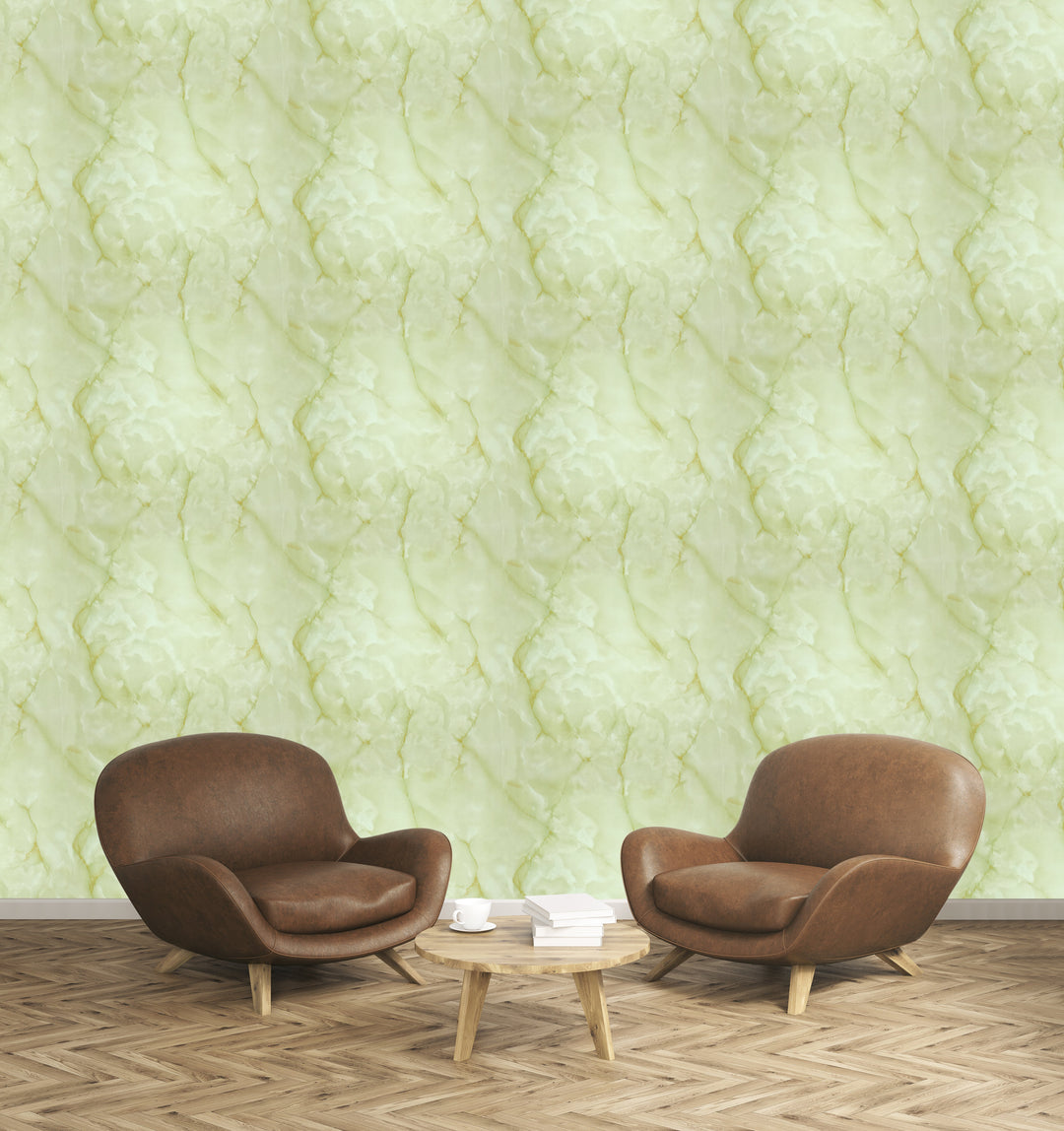 Tottenham Marble Olive Wallpaper 973125