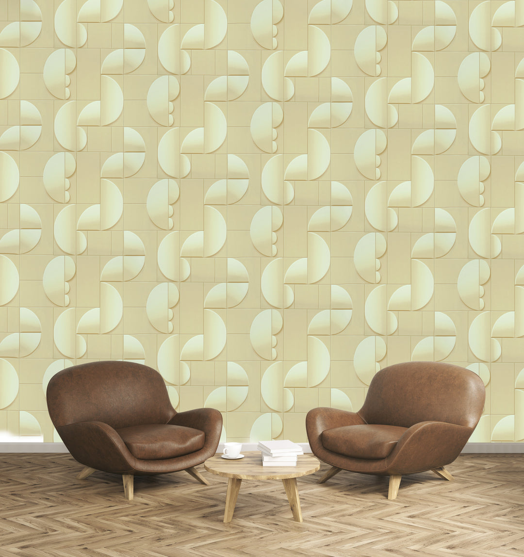 Tottenham Puzzle Beige Wallpaper 973513