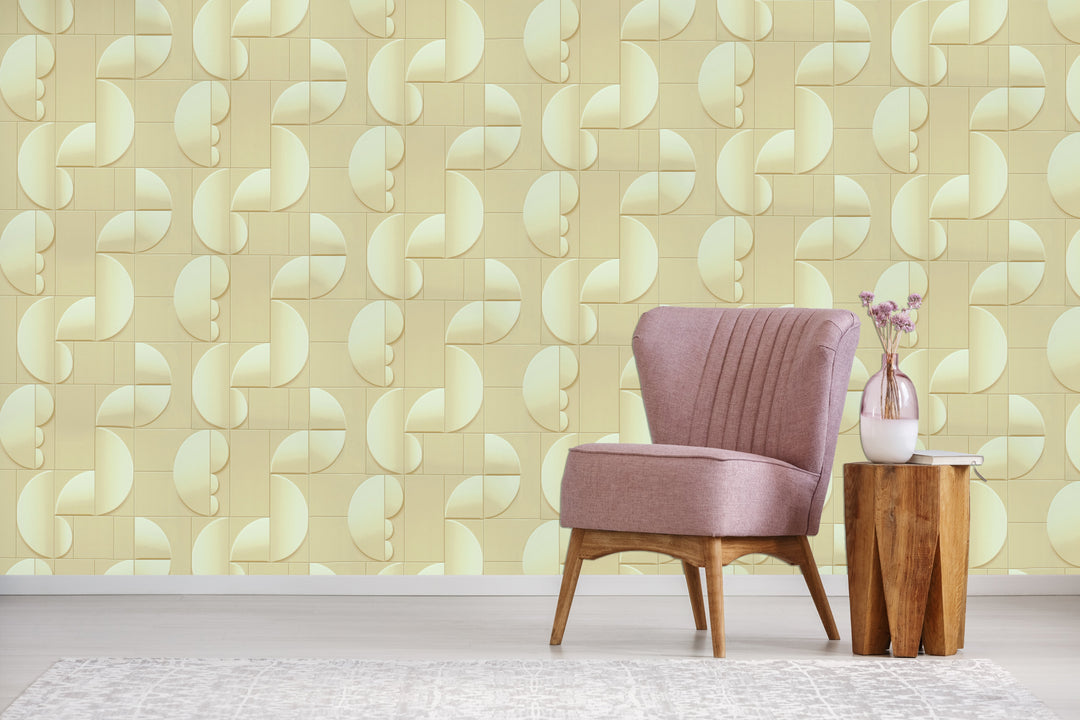 Tottenham Puzzle Beige Wallpaper 973513