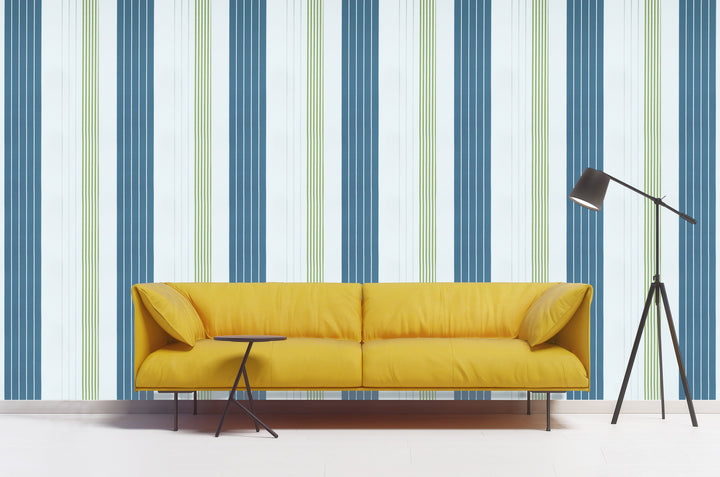 Tower Bridge Dy Azure Stripe Wallpaper Sku52197