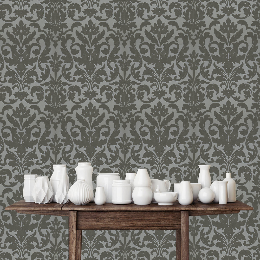 Tower Bridge Hm Pearl Damask Wallpaper Skg08541