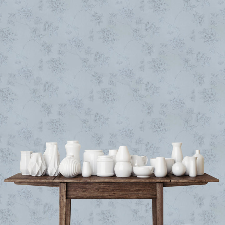 Tower Bridge Hm Frosted Silver Wallpaper Skg08553