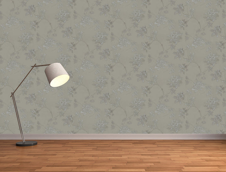 Tower Bridge Hm Taupe Bloom Wallpaper Skg08554