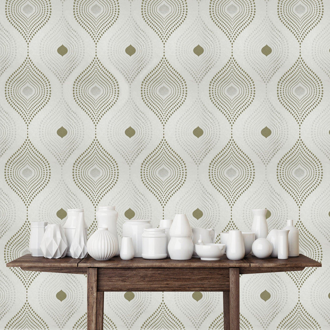 Tower Bridge Hm Cotton Geometric Wallpaper Skg08574