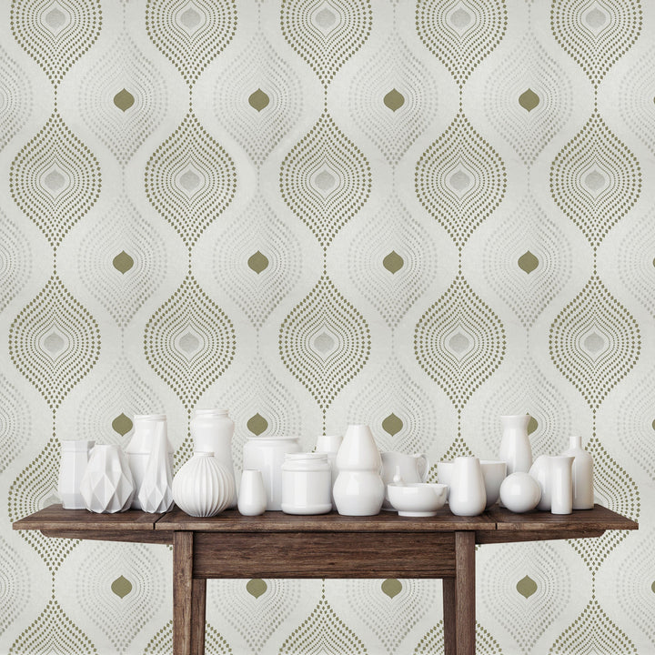 Tower Bridge Hm Cotton Geometric Wallpaper Skg08574